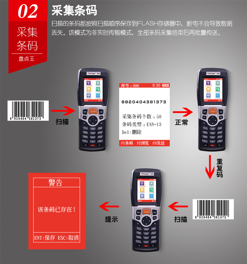 盤點王 頂碼TP30數(shù)據(jù)采集器